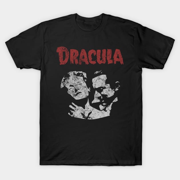 Bela Lugosi thirsty for blood in the film Dracula of 1931 T-Shirt by DaveLeonardo